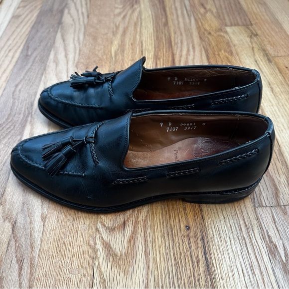 Allen Edmonds Pembrooke Black Leather Penny Loafers Men’s Size 9D - Picture 2 of 14